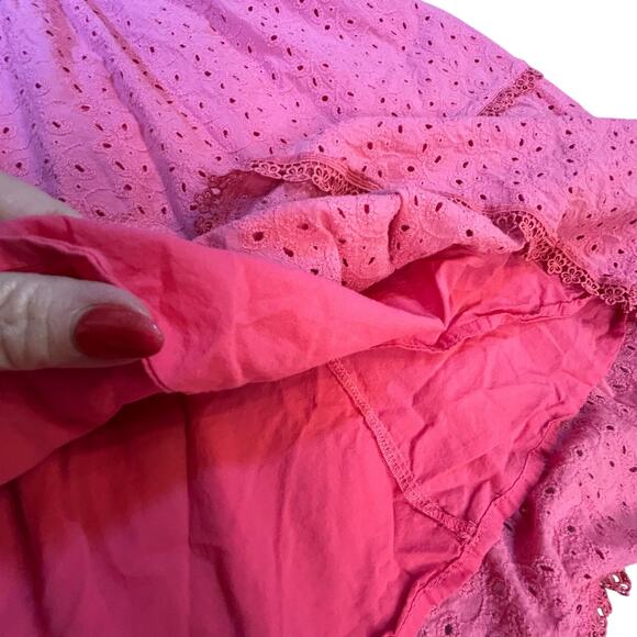 Misha Leisure Pink Eyelet Dress - Size 10 - Picture 9 of 16